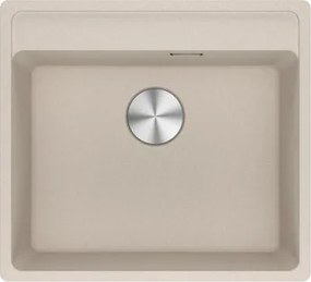Lavello integrato 1 vasca in fragranite beige FRANKE Maris Sahara L 51 x L 56 cm