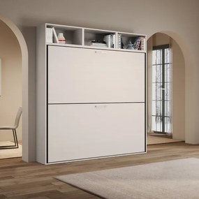Letto a castello NABOR a scomparsa Bianco Frassino Composizione L