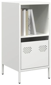 Credenza Bianca 35x39x73,5 Cm İn Acciaio Laminato A Freddo /