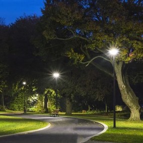 Lampada solare LED da esterno 10W 3,2V IP65 4000K con sensore e telecomando