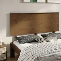 Testiera per Letto Miele 154x6x82,5cm in Legno Massello di Pino 819178