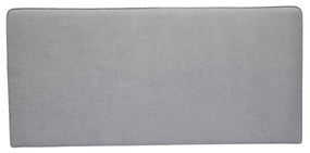 Testata letto a muro in tessuto effetto velluto grigio L160 cm LILY