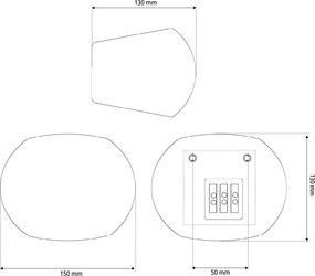 Applique da Parete G9 GLOBE in Gesso Pitturabile
