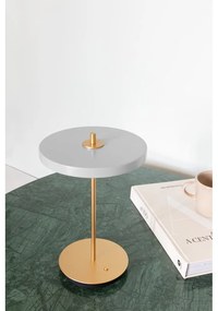 Lampada da tavolo dimmerabile a LED grigio chiaro con paralume in metallo (altezza 31 cm) Asteria Move - UMAGE