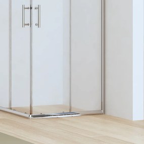 Kamalu - Box doccia angolare 70x70 altezza ridotta 170 cm vetro trasparente 6mm | CHIARA EDGE-R