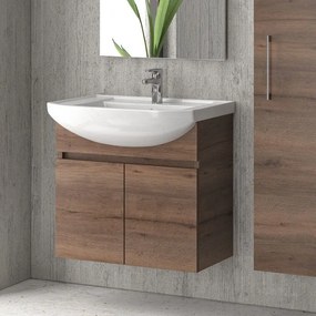 Kamalu - mobile bagno 65cm sospeso con 2 ante bn-65a