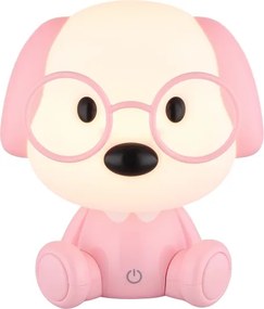 Globo 21761P - Lampada notturna LED ricaricabile PUPPY 1W/5V 500 mAh rosa