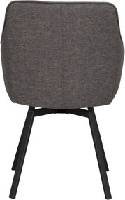 Set di sedie da pranzo grigia in imbottito 2 pz Alison – Rowico