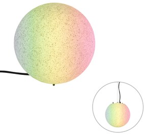 Lampada da esterno smart grigia 25 cm IP65 incl. WiFi A60 - Nura