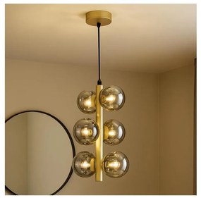 Brilagi - Lampadario LED a sospensione con filo MILLA 6xG9/3W/230V oro/fumé
