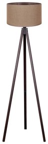 Duolla - Lampada con piedistallo 1xE27/60W/230V diametro 44 cm marrone/wenge