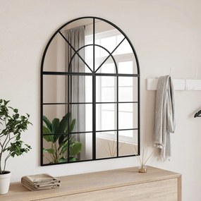 Specchio Da Parete Nero 80x100 Cm Arco İn Ferro /