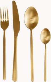 Set di 16 posate spazzolate opache Gloria, 4 persone