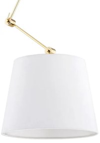 Argon 4895 - Lampadario su palo ZAKYNTOS PLUS 1xE27/15W/230V bianco/oro