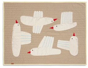 Bird Quilted Blanket Sand - Ferm Living