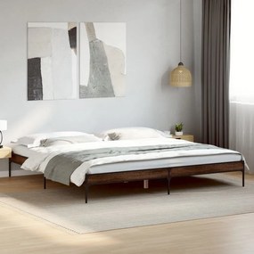 Giroletto rovere marrone 180x200cm in legno multistrato metallo