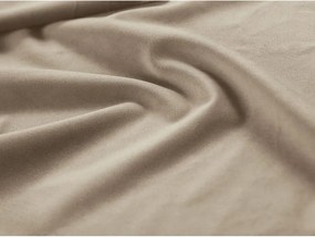 Letto singolo imbottito beige con contenitore con rete inclusa 90x200 cm Jodie – Micadoni