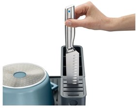 Scolapiatti in metallo blu-argento Extend - Joseph Joseph