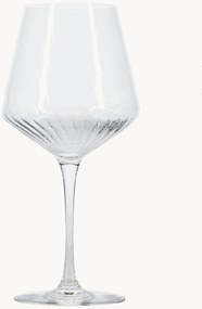 Set di 4 bicchieri da vino rosso in cristallo Robi