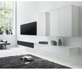 Set di tavolo TV e 2 cassettiere in bianco e nero Edge by Hammel - Hammel Furniture