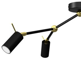 Faretto IRIS 3xGU10/MR11/40W/230V nero/oro