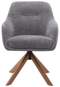 Set di sedie da pranzo grigia in imbottito 2 pz Avola – Unique Furniture