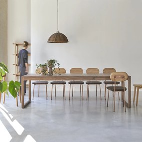 Tikamoon - Tavolo in legno di noce massello 260x90 Arto