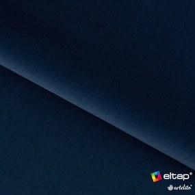 Letto matrimoniale imbottito blu scuro con contenitore e rete inclusi 160x200 cm Plissa – ELTAP