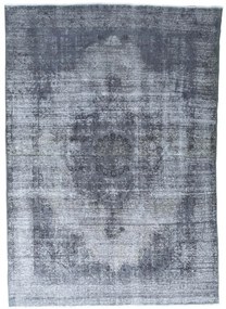 Tabriz Tappeto 200 x 290 Nero (Iran) Annodato A Mano