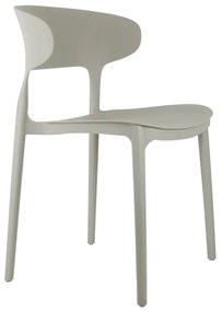 Sedia da pranzo grigia in plastica Fain – Leitmotiv