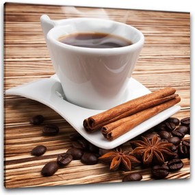 Immagine su tela, 30 x 30 cm Glasspik Caffè II - Styler