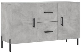 Credenza grigio cemento 100x36x60 cm in legno multistrato