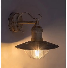 Brilagi - Applique da esterno MOLDE 1xE27/60W/230V IP44 bianco/patina