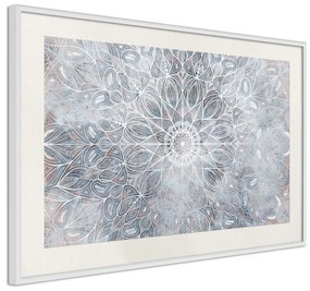 Poster  Winter Mandala  Cornice Quadri Cornice nera, Larghezza x Altezza Home decor 90x60