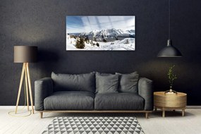 Quadro vetro acrilico Paesaggio di montagne 100x50 cm
