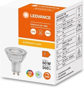 Lampadina LED dimmerabile PAR16 GU10/4,7W/230V 4000K 36° CRI 90 - Osram