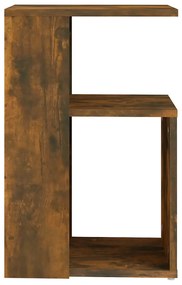 Tavolino da salotto rovere fumo 36x30x56cm legno multistrato