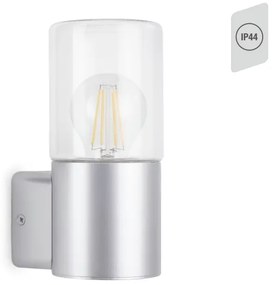 Briloner 320504TF - Applique da esterno 1xE27/12W/230V IP44 argento