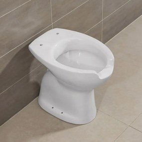 WC Per Disabili in Ceramica Bianco con Apertura Frontale h. 51 cm