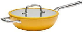 Padella wok con coperchio/con superficie in ceramica ø 28 cm Meda 3.0 – FABINI