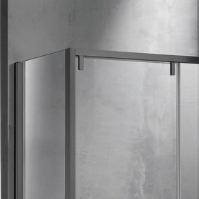 Box doccia 80x150 telaio colore gun metal vetro 8mm  | KSA5000GM - KAMALU