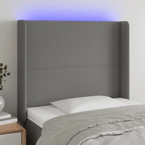 Testiera A Led Grigioscuro 103x16x118/128cm İntessuto /
