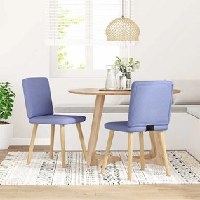 Sedie Da Pranzo 2 Pz Blu Jeans İn Tessuto /