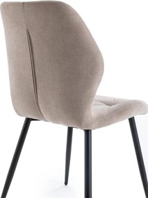 Sedie da pranzo beige in set da 4 Luna - Marckeric