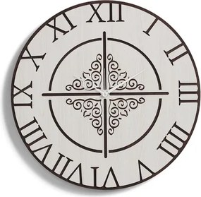 Orologio da parete tondo D50 ROMA moderno in legno laminato RSN