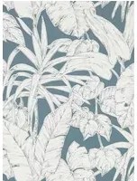 Tropische Tapete Parlour Palm von Scion - Charcoal