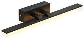 Lucande - Lisana LED Applique da Parete IP44 L46 Nero Lucande