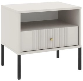 Comodino LUE beige/nero