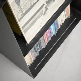 Carrello portaoggetti nero in metallo 40x73x38 cm Tower – YAMAZAKI