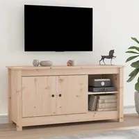 Mobile Porta TV 103x36,5x52 cm in Legno Massello di Pino 814589